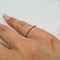 Bague 57 Bague alliance en or blanc 18 carats 58 Facettes #3126