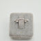 Bague 57 Bague alliance en or blanc 18 carats 58 Facettes #3126