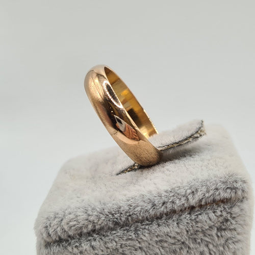 Bague 57.5 Alliance en or rose 18 carats 58 Facettes #3132
