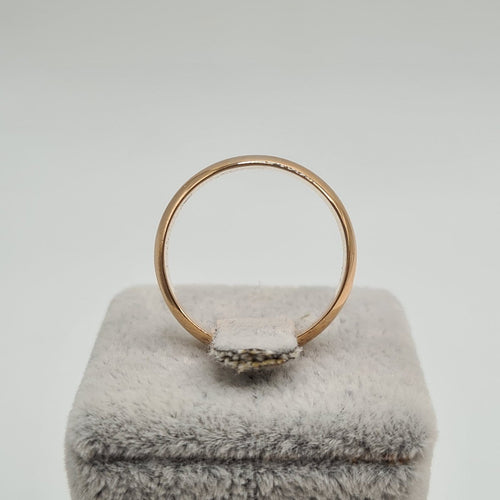 Bague 57.5 Alliance en or rose 18 carats 58 Facettes #3132
