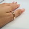 Bague 64 Alliance - Bague en or rose 18k 58 Facettes #3133