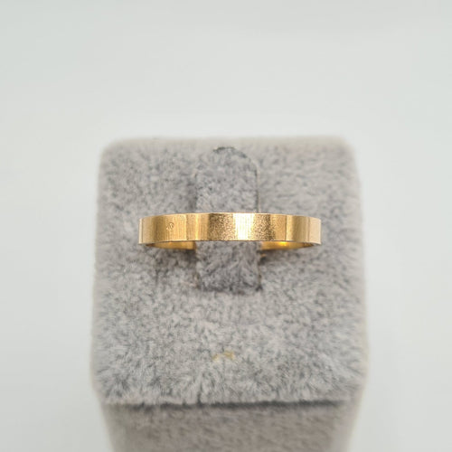 Bague 63 Bague alliance en or jaune 18 carats 58 Facettes #3134