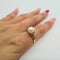 Bague 56.5 Bague en or rose 18k avec perle de culture 58 Facettes #3141