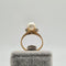 Bague 56.5 Bague en or rose 18k avec perle de culture 58 Facettes #3141