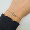 Bracelet Bracelet chaîne en or jaune 18k serti de diamants 58 Facettes #3185