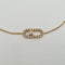 Bracelet Bracelet chaîne en or jaune 18k serti de diamants 58 Facettes #3185