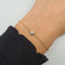 Bracelet Bracelet chaîne en or jaune 18k avec diamant 58 Facettes #3187