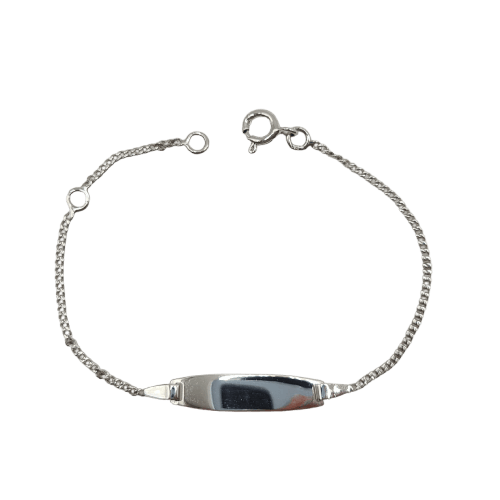 Bracelet Gourmette en or blanc 18 carats 58 Facettes #3234