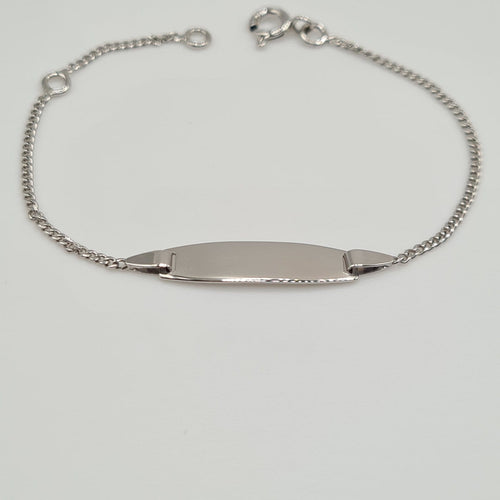 Bracelet Gourmette en or blanc 18 carats 58 Facettes #3234