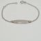 Bracelet Gourmette en or blanc 18 carats 58 Facettes #3234