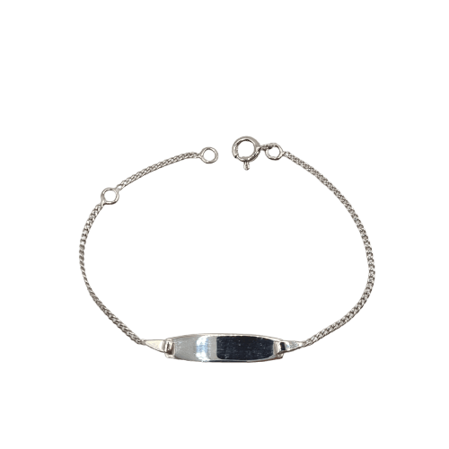 Bracelet Gourmette en or blanc 18 carats 58 Facettes #3280