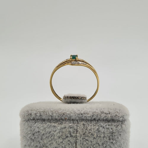 Bague 54 Bague en or jaune 18k avec diamant 58 Facettes #3413
