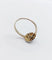 Bague 54.5 Bague cible Art déco en or 18k et platine, diamants taille brillant et rose 58 Facettes A07862