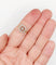 Bague 54.5 Bague cible Art déco en or 18k et platine, diamants taille brillant et rose 58 Facettes A07862