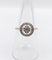 Bague 54.5 Bague cible Art déco en or 18k et platine, diamants taille brillant et rose 58 Facettes A07862