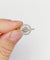 Bague 54.5 Bague cible Art déco en or 18k et platine, diamants taille brillant et rose 58 Facettes A07862