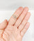 Bague 54.5 Bague cible Art déco en or 18k et platine, diamants taille brillant et rose 58 Facettes A07862