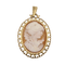 Pendentif Pendentif portrait en or jaune 18 carats 58 Facettes #3494