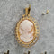Pendentif Pendentif portrait en or jaune 18 carats 58 Facettes #3494