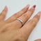 Bague 52 Bague alliance en or blanc 18k 58 Facettes #3495