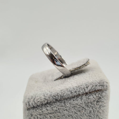 Bague 52 Bague alliance en or blanc 18k 58 Facettes #3495