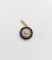 Pendentif Pendentif cible ancien en or 18k, perle, diamants taille rose et saphirs synthétiques calibrés 58 Facettes A07868