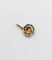 Pendentif Pendentif cible ancien en or 18k, perle, diamants taille rose et saphirs synthétiques calibrés 58 Facettes A07868