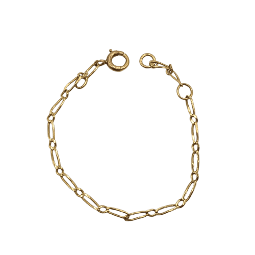 Bracelet Bracelet chaîne en or jaune 18k 58 Facettes #3496