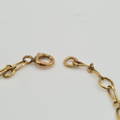 Bracelet Bracelet chaîne en or jaune 18k 58 Facettes #3496