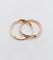 Bague 52 Alliance jumelée victorienne en or rose 18k, gimmel, circa 1898 58 Facettes A07873