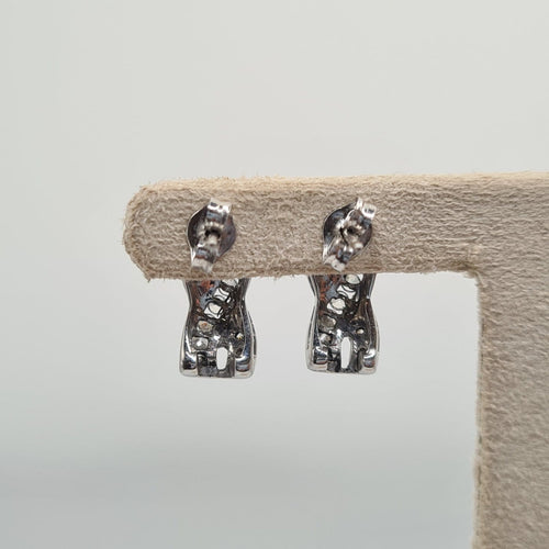 Boucles d'oreilles Boucles d’oreilles en or blanc 18k 58 Facettes #3528