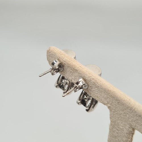 Boucles d'oreilles Boucles d’oreilles en or blanc 18k 58 Facettes #3528