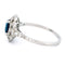 Bague 54 Bague cluster Art déco en platine avec saphir et diamants 58 Facettes A0509B793E254699AD49C1EA40CBF39B