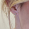 Boucles d'oreilles Boucles d’oreilles en or rose et diamants naturels 58 Facettes #3558