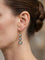 Boucles d'oreilles Boucles d’oreilles pendantes anciennes en or 18k avec diamants 58 Facettes 619/26 A