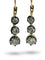 Boucles d'oreilles Boucles d’oreilles pendantes anciennes en or 18k avec diamants 58 Facettes 619/26 A