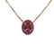 Collier Collier chaîne en or rose 18k avec tourmaline 58 Facettes #3574