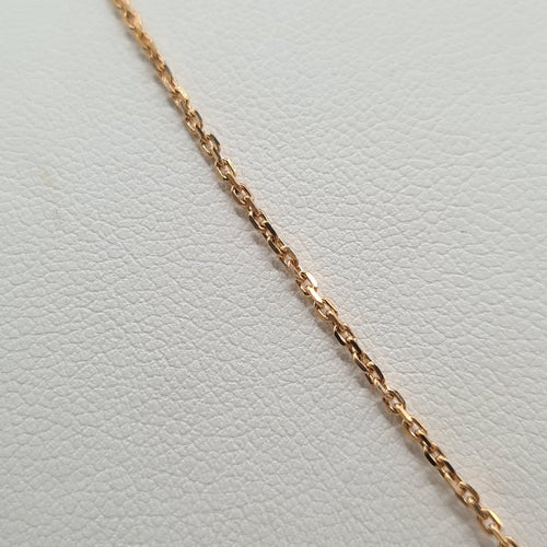 Collier Collier chaîne en or rose 18k avec tourmaline 58 Facettes #3574