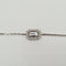Bracelet Bracelet chaîne en or blanc 18k serti de diamants naturels 58 Facettes #3580