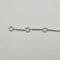 Bracelet Bracelet chaîne en or blanc 18k serti de diamants naturels 58 Facettes #3580