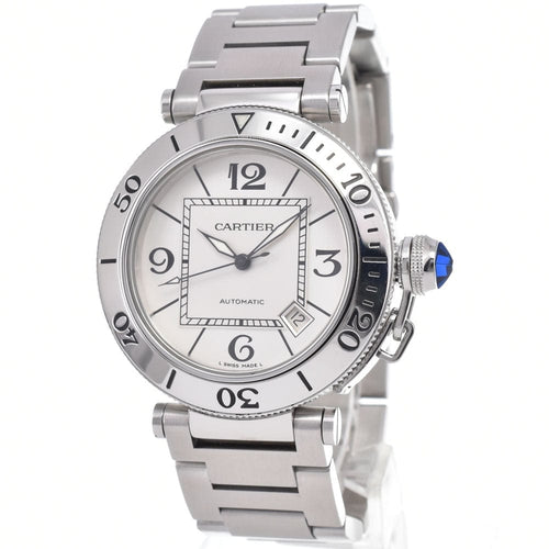 Montre Cartier - Montre Pasha Seatimer automatique en acier inoxydable 58 Facettes vfz8ki4dx3