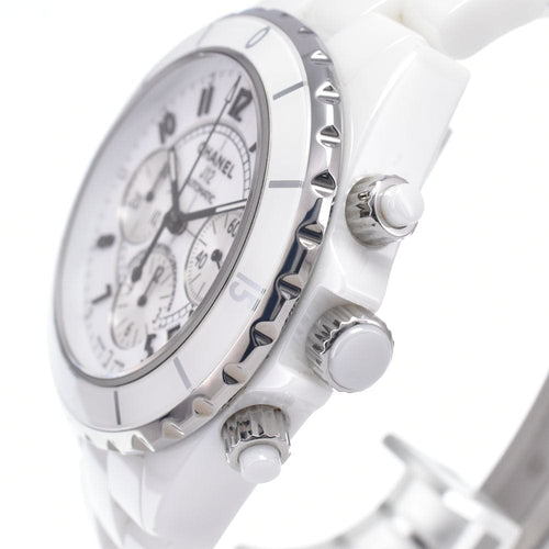 Montre Chanel - Montre J12 chronographe automatique en céramique et acier inoxydable 58 Facettes e08py3qtw5