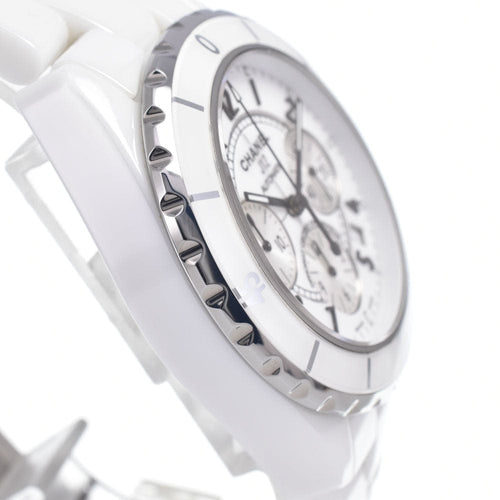 Montre Chanel - Montre J12 chronographe automatique en céramique et acier inoxydable 58 Facettes e08py3qtw5