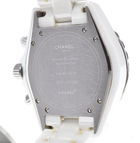 Montre Chanel - Montre J12 chronographe automatique en céramique et acier inoxydable 58 Facettes e08py3qtw5
