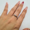 Bague 54 Solitaire - Bague en or blanc 18k avec diamant taille brillant de 0,15 ct 58 Facettes #3588