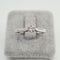 Bague 54 Solitaire - Bague en or blanc 18k avec diamant taille brillant de 0,15 ct 58 Facettes #3588