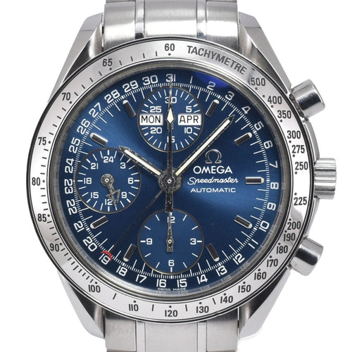 Montre Omega - Montre Speedmaster Day-Date chronographe automatique en acier inoxydable 58 Facettes nx14r9yyim