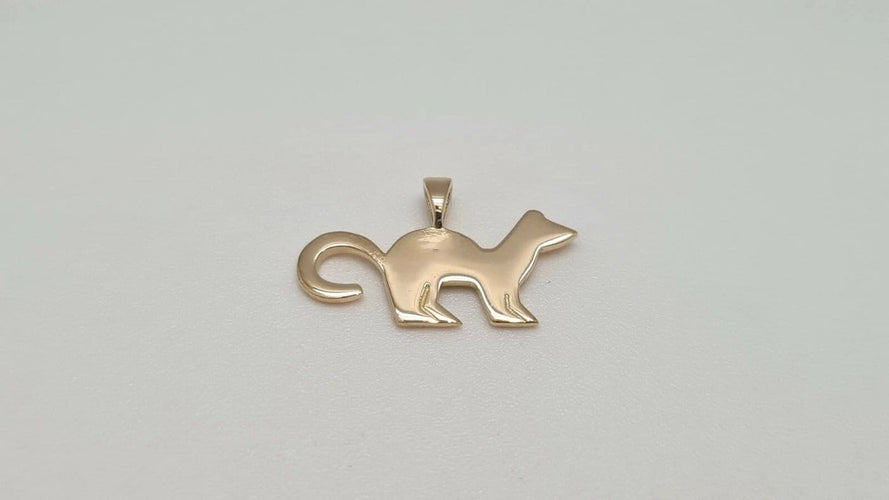 Pendentif Pendentif gravé « 59 ans, noces de vison » en or jaune 18 carats 58 Facettes #3598