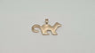 Pendentif Pendentif gravé « 59 ans, noces de vison » en or jaune 18 carats 58 Facettes #3598