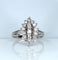 Bague 58 Bague marquise en or blanc 18 carats, platine et diamants 58 Facettes AB756
